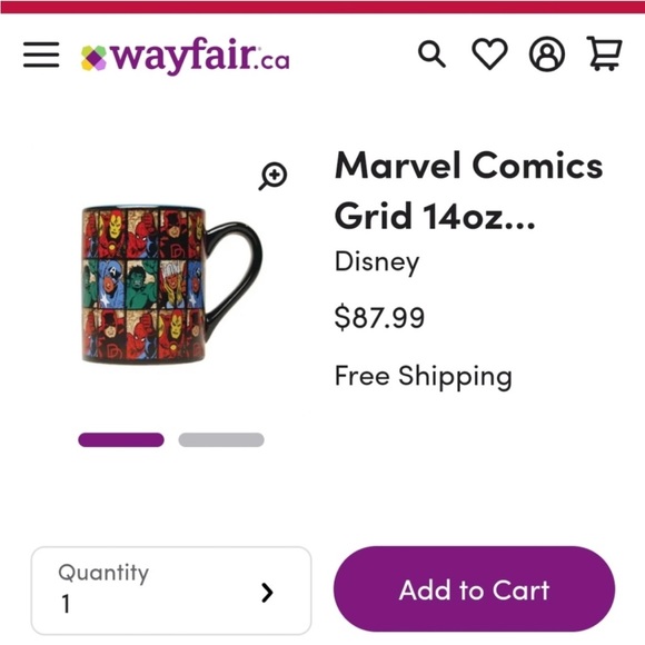 *NEW* Disney Marvel Comics Grid Mug - 14oz - Picture 7 of 7